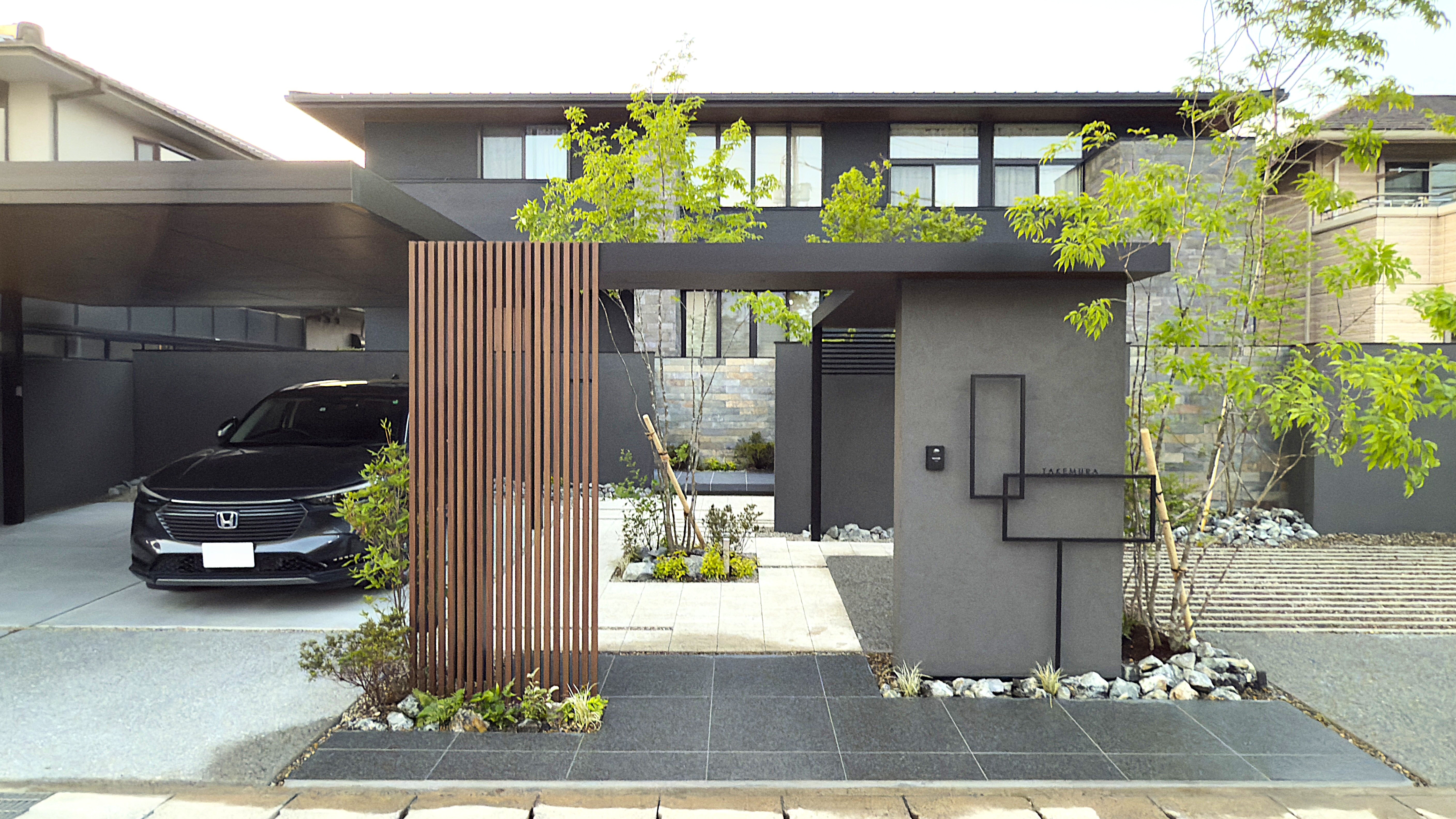 洗練された外構で魅せる、上質な住まいのファサード 岡山 倉敷 外構 エクステリア | STAFF BLOG｜株式会社美興プランニング