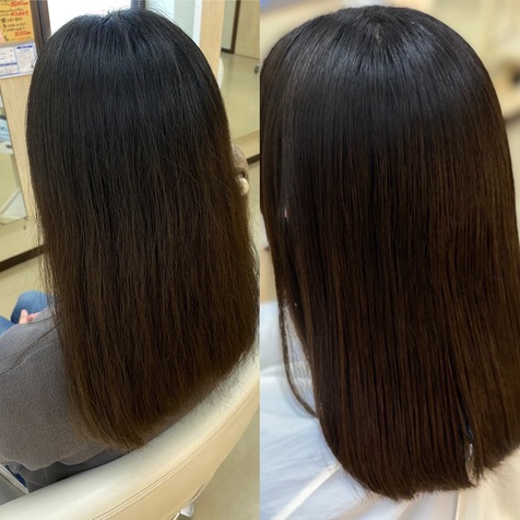 シャキンとし過ぎない縮毛矯正