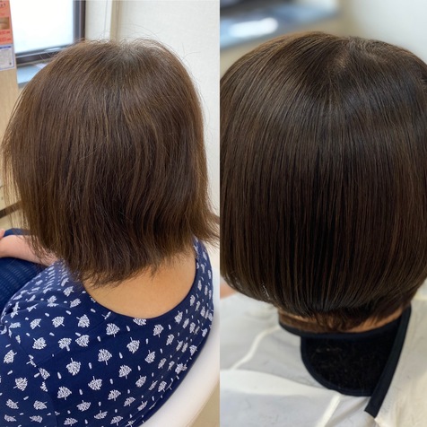 髪が細くなってきたくせ毛の方へ