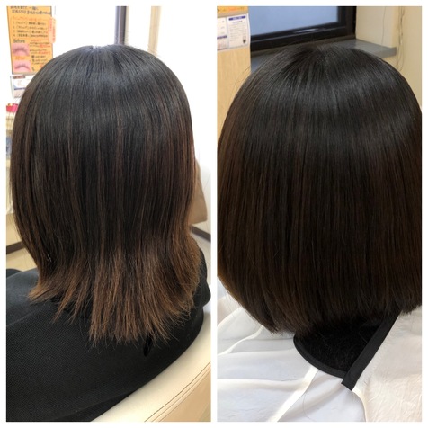 縮毛矯正後の分け目が気になる方へ