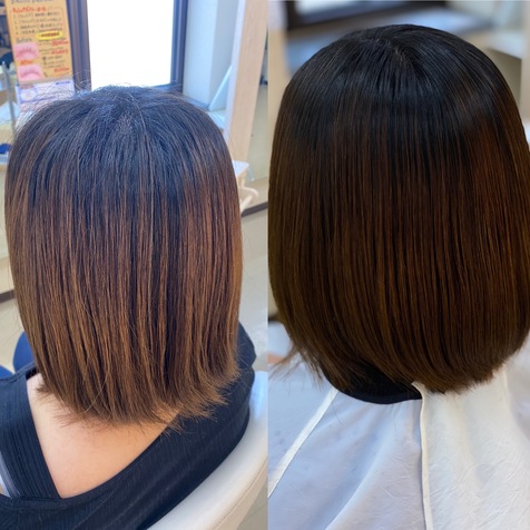 シャキンとしない柔らか縮毛矯正