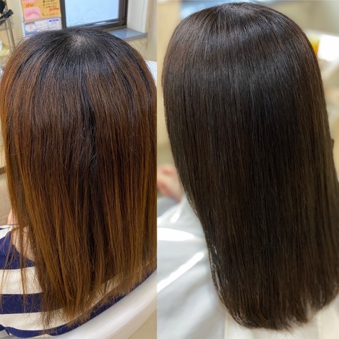 髪の状態に合わせた縮毛矯正