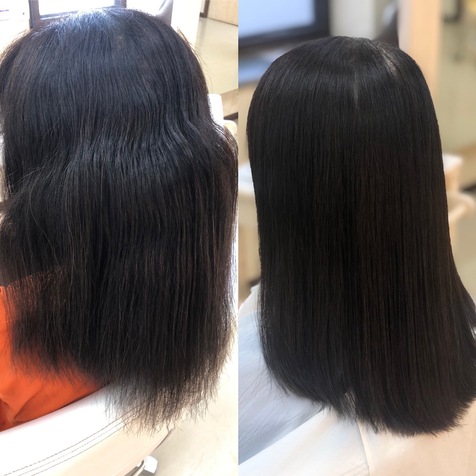 髪の状態に合わせた縮毛矯正