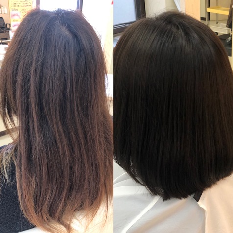 お手入れが楽なサラ艶髪に！！