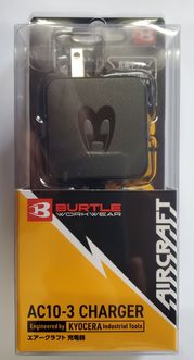 BURTLE　AC10-3　アダプター付充電器　17Vから30Vまで　充電できます。
